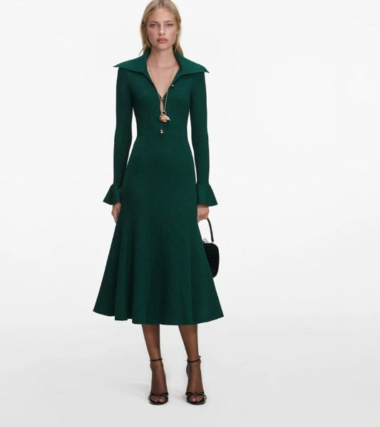 magli v bottoni oro RS26-138MA-G GREEN SELF-PORTRAIT 